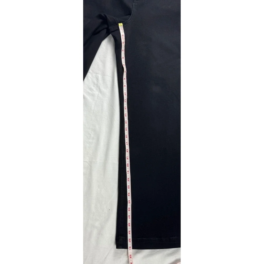 Ann Taylor The Trouser High Rise Wide Leg Black Denim Jeans Size 16 NWT - Picture 13 of 16